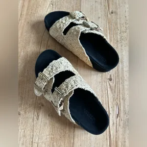 Isabel Marant - Lennyo open-toed raffia sandals - Size 37