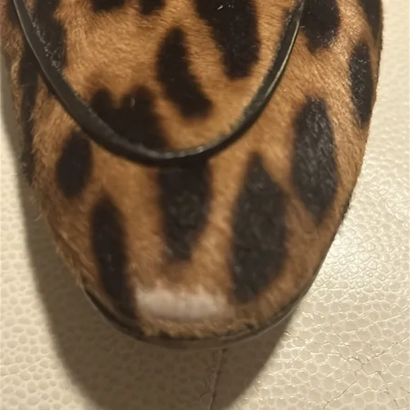 J Crew Academy Leopard Print Penny Loafers Size 7