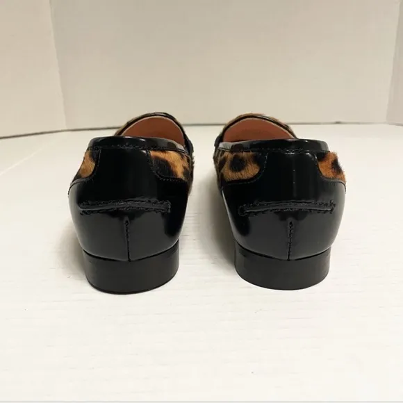J. Crew Calf Hair Leopard Loafers