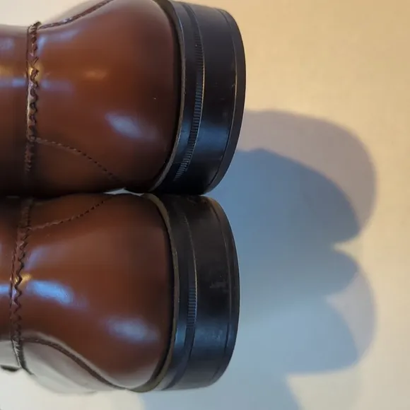 J. Crew, Camden, Brown leather penny loafers. Size 9