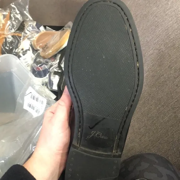 J crew Camden loafers leather black