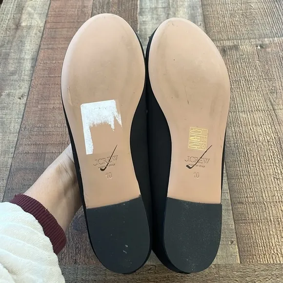 J. Crew Collection Zoe strappy ballet flats with jewels BV741 black
