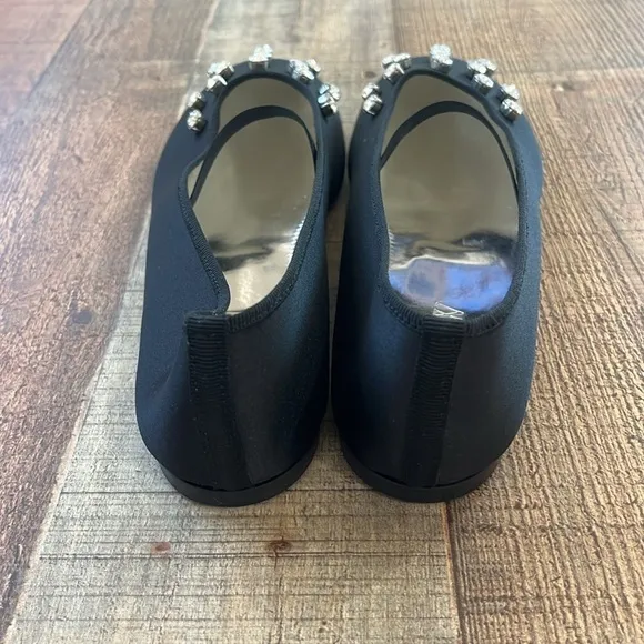 J. Crew Collection Zoe strappy ballet flats with jewels BV741 black