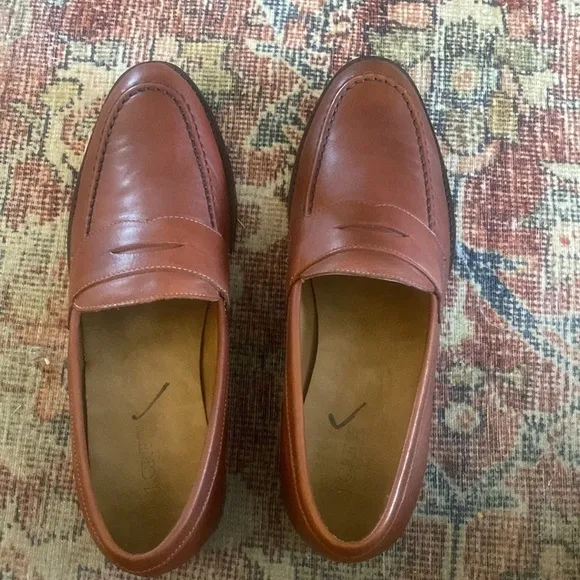 J Crew Factory Leather penny loafers AW268