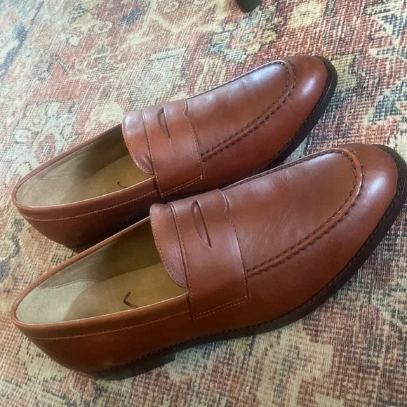 J Crew Factory Leather penny loafers AW268