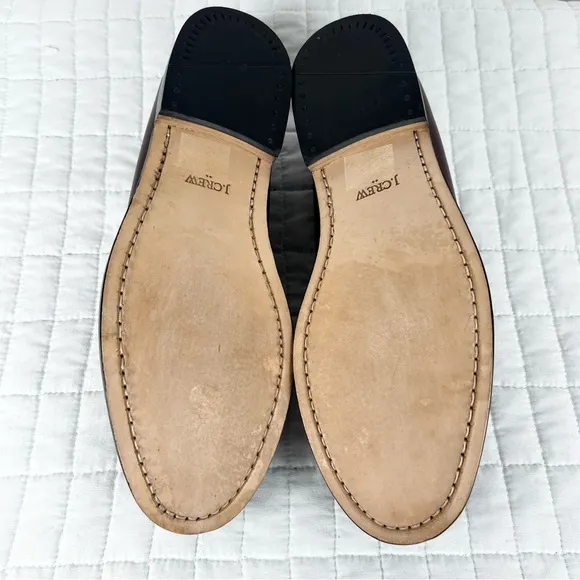 J. Crew Factory Men’s Penny Loafers in Wine Leather Size 10