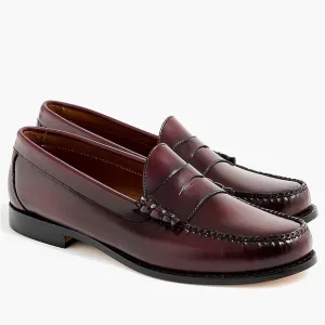 J. Crew Factory Men’s Penny Loafers in Wine Leather Size 10