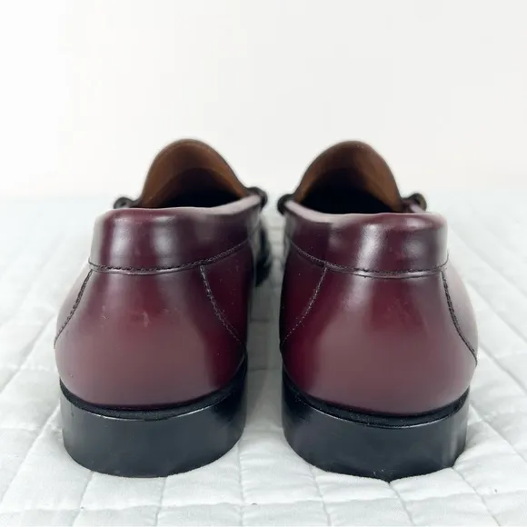 J. Crew Factory Men’s Penny Loafers in Wine Leather Size 10