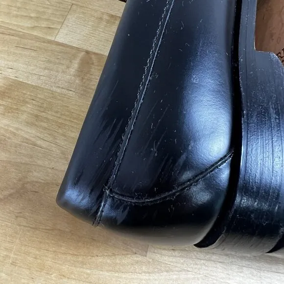 J. Crew Factory Men's Size 8 Penny Loafers Dress Shoes Black Leather BS114