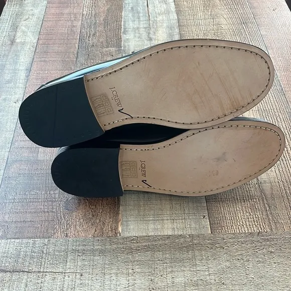 J. Crew Factory Penny loafers dress shoes BS114 black 10