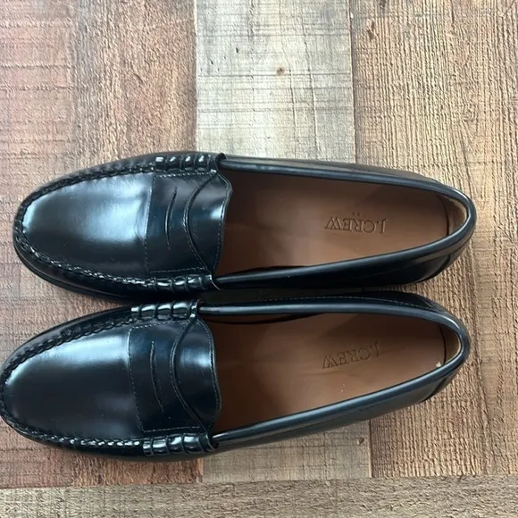 J. Crew Factory Penny loafers dress shoes BS114 black 10