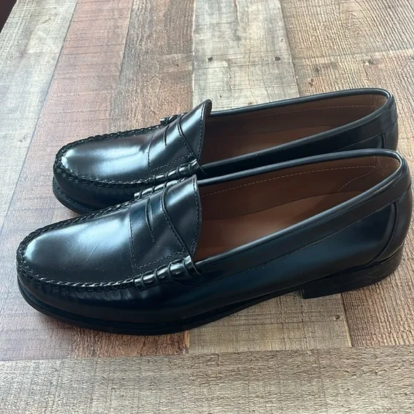 J. Crew Factory Penny loafers dress shoes BS114 black 10