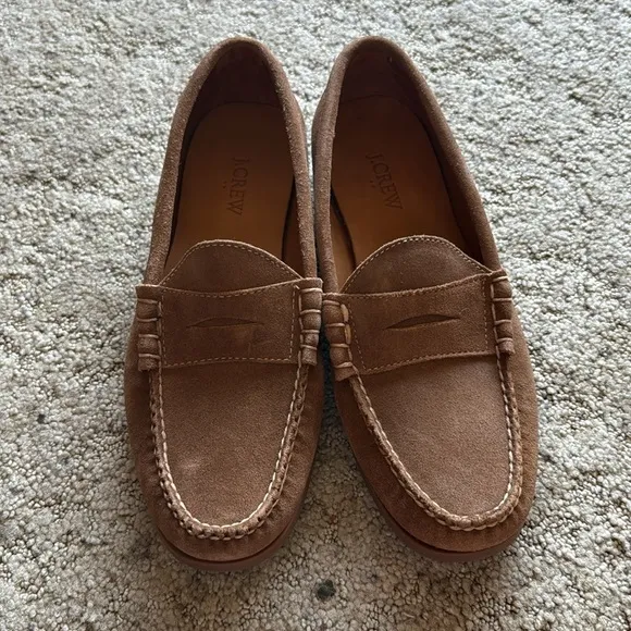 J. Crew Factory Suede Penny Loafers