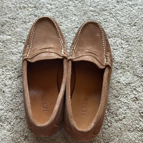 J. Crew Factory Suede Penny Loafers