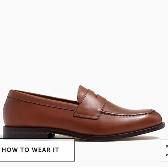 J. Crew Leather penny loafers Item AW268*