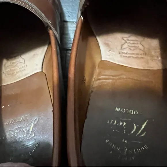J. CREW LUDLOW PENNY LOAFERS 9 D Goodyear Welt A 4362 in English Tan Whiskey