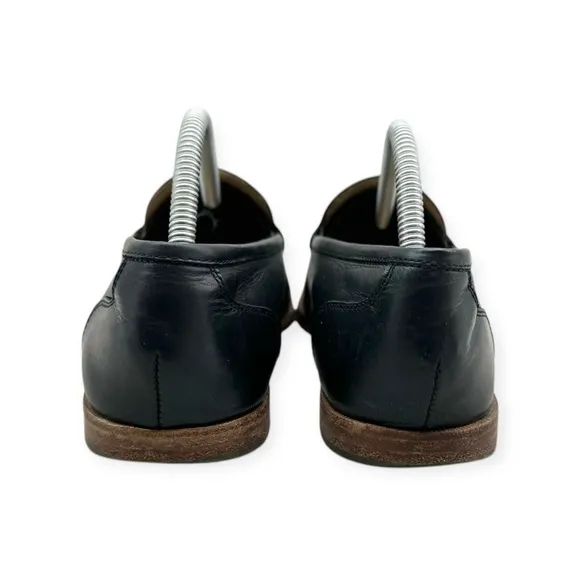 J. Crew Ryan Black Leather Penny Loafers Size: 11