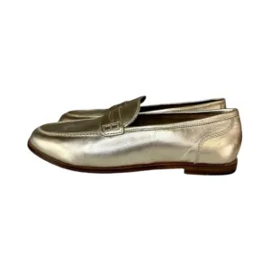 J. Crew Ryan Gold Penny Loafer Size 9.5