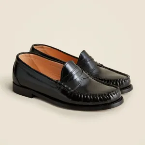 J. Crew Winona Penny Loafers In Spazzolato Leather