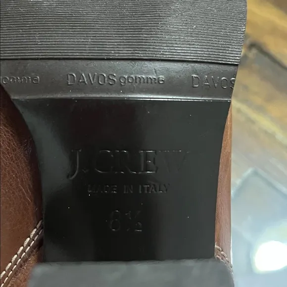 J Crew Women’s Leather Mid Calf Heels Boots. Size 8.5