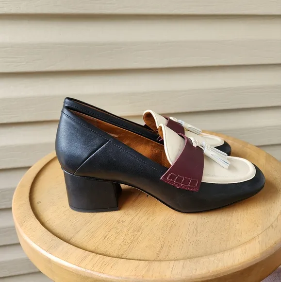 J. McLaughlin Penny loafers with tassel Wenona heels size 9