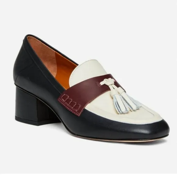 J. McLaughlin Penny loafers with tassel Wenona heels size 9