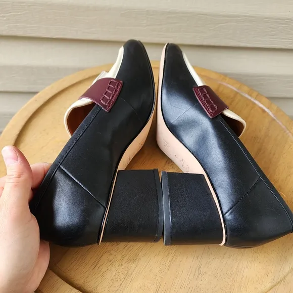 J. McLaughlin Penny loafers with tassel Wenona heels size 9