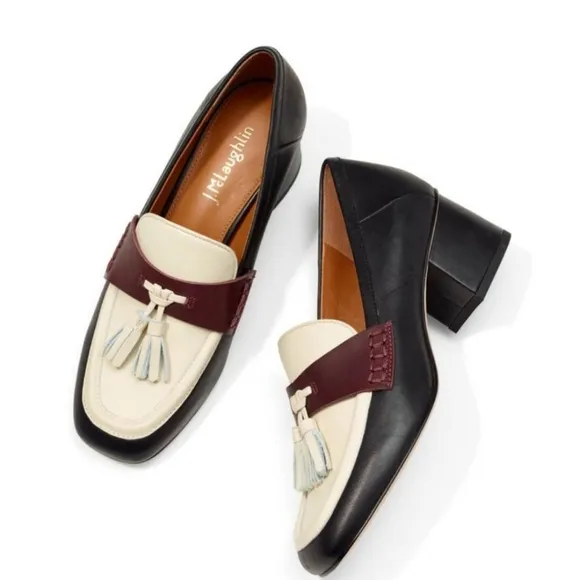 J. McLaughlin Penny loafers with tassel Wenona heels size 9