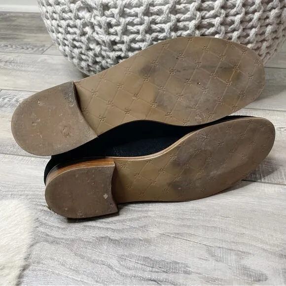 Jack Rogers Kaitlin Stitched Suede Boots Black Size 9.5M