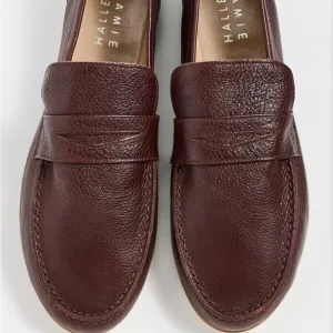 Jamie Haller oxblood penny loafers 38