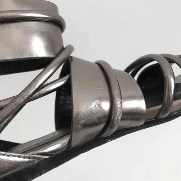 Jay Adoni Pewter Karissa Gladiator Sandals size 6