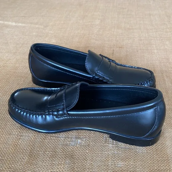 JCREW Boys Camden Leather Slip on Penny Loafers BS586