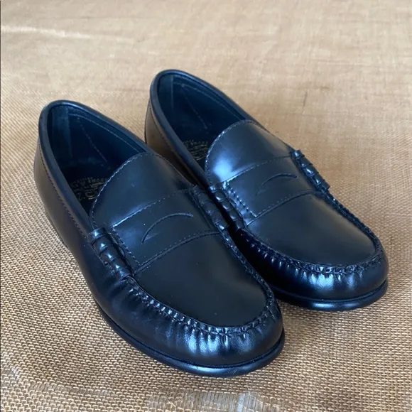 JCREW Boys Camden Leather Slip on Penny Loafers BS586
