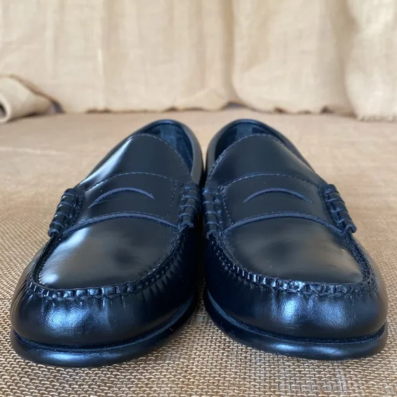 JCREW Boys Camden Leather Slip on Penny Loafers BS586