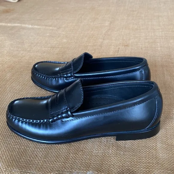 JCREW Boys Camden Leather Slip on Penny Loafers BS586