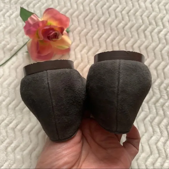 J.Crew Factory Gray Suede Leather Loafers Sz 7