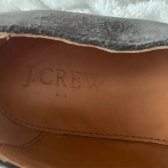 J.Crew Factory Gray Suede Leather Loafers Sz 7