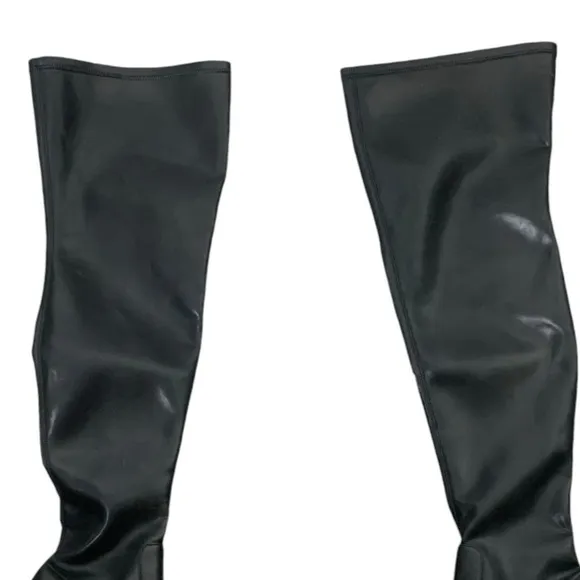 Jeffery Campbell Bottines Stomped Ok Over The Knee Boots Size 40 NEW