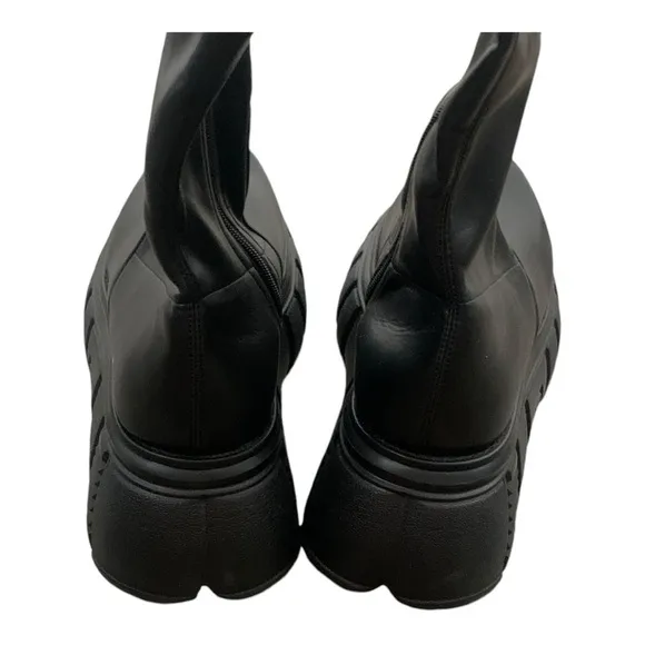 Jeffery Campbell Bottines Stomped Ok Over The Knee Boots Size 40 NEW