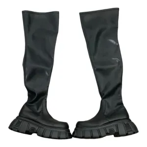 Jeffery Campbell Bottines Stomped Ok Over The Knee Boots Size 40 NEW