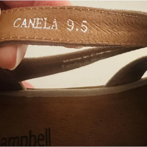 Jeffrey Campbell Canela Taupe Suede Strappy Low Stacked Heel Flats Women's 9.5