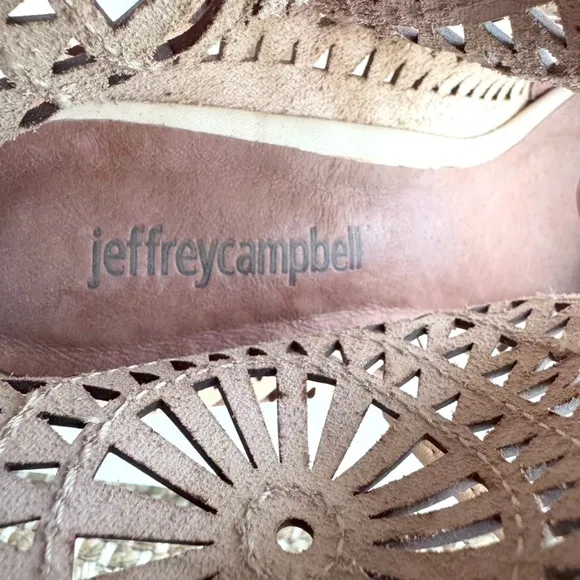 Jeffrey Campbell Rodillo 4&quot; Wedge Sandals Size 8.5 NWOT