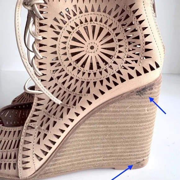 Jeffrey Campbell Rodillo 4&quot; Wedge Sandals Size 8.5 NWOT