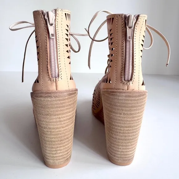 Jeffrey Campbell Rodillo 4&quot; Wedge Sandals Size 8.5 NWOT
