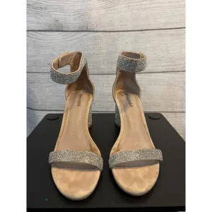 Jeffrey Campbell Sparkly Laura Ankle Strap Sandal Size 9