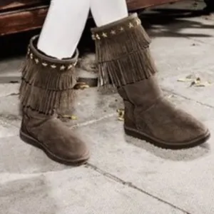 Jimmy Choo &amp; UGG Fringe Boots Size: 6