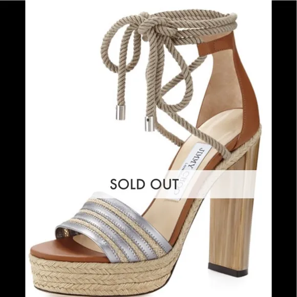 Jimmy Choo Mayje Rope Platform Sandal