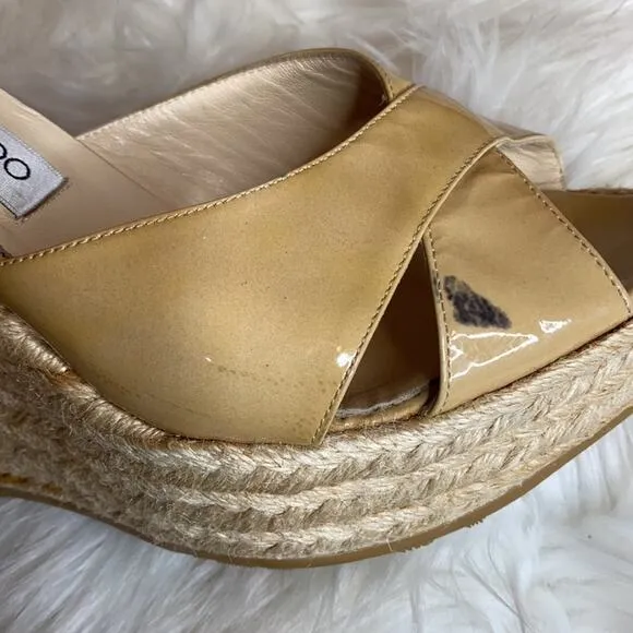 Jimmy Choo Phyllis Espadrilles Wedge Sandals 40/10