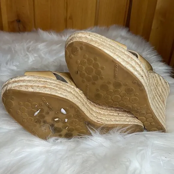 Jimmy Choo Phyllis Espadrilles Wedge Sandals 40/10