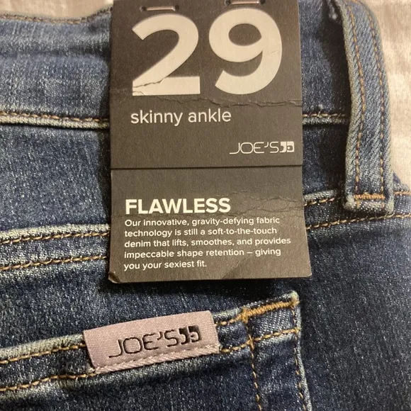 Joe's Raw Hem Ankle Skinny Jeans in Myra, size 29 US 5-pocket denim
